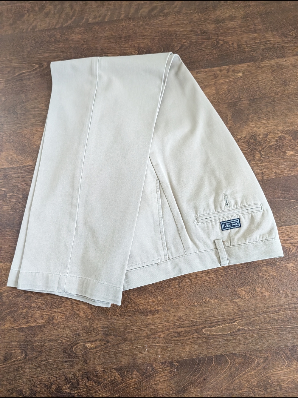 Nautica Khaki Chinos — Light Beige/Tan